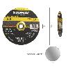 DISCO REPASAR ABRASIVO Ø 230 X Ø 22 MM. ESPESOR 6,4 MM. DISCO RADIAL / AMOLADORA UNIVERSAL COMPATIBLE CON TODAS LAS