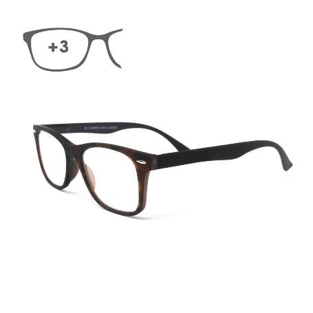 GAFAS LECTURA ILLINOIS ESTAMPADO CAREY AUMENTO +3,0 GAFAS DE VISTA, GAFAS DE AUMENTO, GAFAS VISIÓN BORROSA