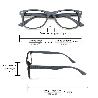 GAFAS LECTURA ILLINOIS GRIS AUMENTO +1,5 GAFAS DE VISTA, GAFAS DE AUMENTO, GAFAS VISIÓN BORROSA