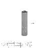 LLAVE VASO 1/4 HEXAGONAL LARGA 11 MM. PERFIL DE 6 CARAS. ACERO CROMO VANADIO, ARISTAS REDONDAS
