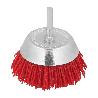 CEPILLO NYLON TAZA Ø 75 M. 1/4. CEPILLO DE LIJADO NAILON. CEPILLO PARA TALADRO DE NAILON, CEPILLO DE ALAMBRE ABRASI