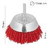 CEPILLO NYLON TAZA Ø 75 M. 1/4. CEPILLO DE LIJADO NAILON. CEPILLO PARA TALADRO DE NAILON, CEPILLO DE ALAMBRE ABRASI
