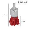 CEPILLO NYLON BROCHA Ø 25 MM. CEPILLO DE LIJADO NAILON. CEPILLO PARA TALADRO DE NAILON, CEPILLO DE ALAMBRE ABRASIVO
