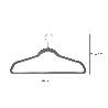 PERCHA TERCIOPELO 445 MM. (PACK 10 PIEZAS)