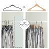 PERCHA TERCIOPELO 445 MM. (PACK 10 PIEZAS)