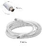 PROLONGACIÓN PARA TELEVISIÓN - VÍDEO DE 3 M. CONECTOR DE 9,5 MM BLANCO.