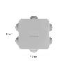 CAJA ESTANCA SUPERFIE CON CLIP 80X80X40 MM