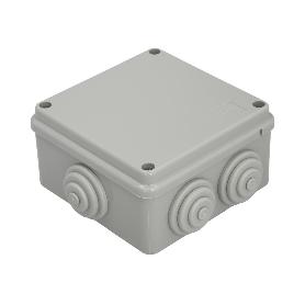 CAJA ESTANCA SUPERFIE CON TORNILLOS 100 X 100 X 50 MM.