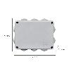 CAJA ESTANCA SUPERFIE CON TORNILLOS 150 X 110 X 70 MM.