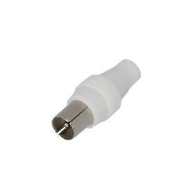 CONECTOR TV MACHO RECTO 9,5 MM.