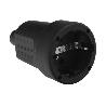 BASE AEREA TOMA TIERRA GOMA 4/4,8 MM. NEGRO (INDUSTRIAL)