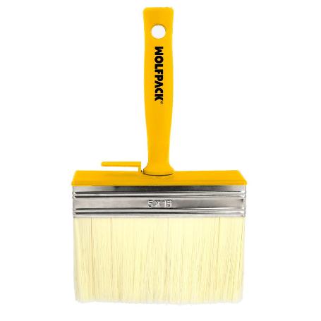 BROCHA PROFESIONAL TECHOS 150X50 MM. CERDA BLANCA. MANGO ERGONOMICO, CON GANCHO. BROCHA PINTURA, BROCHA PINTOR PROF