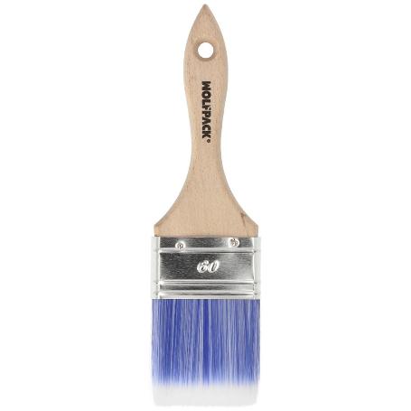 PALETINA PROFESIONAL PLUS ANCHO 60 MM. CERDAS SINTENTICAS PBT, MANGO MADERA HAYA ERGONOMICO, BROCHA PINTOR, PINCEL 