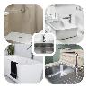 PROTECTOR DESAGÜE SILICONA COCINA BAÑO 145 X 145 MM.