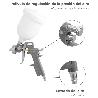PISTOLA PINTAR NEUMÁTICA BOQUILLA DE 1,5 MM. CON DEPÓSITO SUPERIOR 0,6 LITROS Y  ADAPTADOR RAPIDO