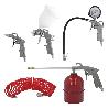 KIT ACCESORIOS PARA COMPRESOR AIRE COMPRIMIDO 5 PIEZAS CON CLICK RAPIDO