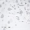 CORTINA DUCHA GOTAS GRIS 180X200 CM. IMPERMEABLE