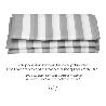CORTINA DUCHA RAYAS BLANCAS 180X200 CM. IMPERMEABLE