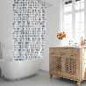 CORTINA DUCHA MATRIX AZUL 180X200 CM. IMPERMEABLE
