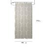 CORTINA DUCHA FORMAS GEOMETRICAS BEIGE 180X200 CM. IMPERMEABLE