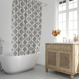 CORTINA DUCHA VINTAGE 180X200 CM. IMPERMEABLE