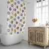 CORTINA DUCHA DONUTS 180X200 CM. IMPERMEABLE