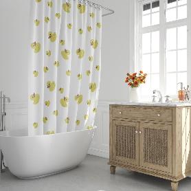 CORTINA DUCHA PATITOS 180X200 CM. IMPERMEABLE