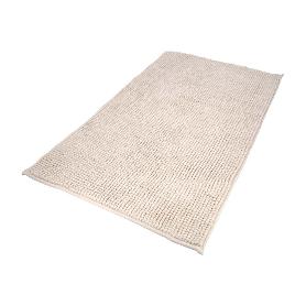 ALFOMBRA BAÑO POLIÉSTER CHENILLA 50X80 CM. MARRÓN.