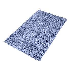 ALFOMBRA BAÑO POLIÉSTER CHENILLA 50X80 CM. AZUL.