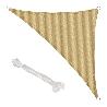 TOLDO VELA SOMBRA JARDIN TRIANGULAR BEIGE 5,0 X 5,0 METROS.