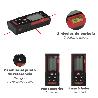 MEDIDOR LASER 10 FUNCIONES 50M FUNCIONA CON 2 PILAS AAA (NO INCLUIDO)