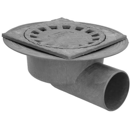 CALDERETA SIFONICA PVC HORIZONTAL 250X250/110MM