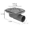 CALDERETA SIFONICA PVC HORIZONTAL 250X250/110MM