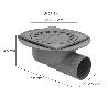 CALDERETA SIFONICA PVC HORIZONTAL 200X200/90MM