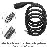 CABLE BICICLETA ESPIRAL CON LLAVE Ø 12 MM. X 150 CM.