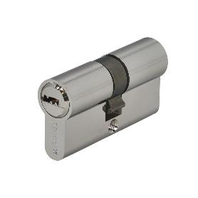 CILINDRO SEGURIDAD 30X30 MM/13,5 LEVA CORTA CORTA NIQUELADO CON 5 LLAVES