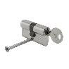 CILINDRO SEGURIDAD 30X30 MM/13,5 LEVA CORTA CORTA NIQUELADO CON 5 LLAVES