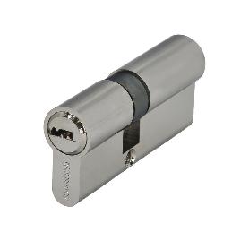 CILINDRO SEGURIDAD 30X40 MM/13,5 LEVA CORTA NIQUELADO CON 5 LLAVES