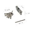 CILINDRO SEGURIDAD 35X35 MM/13,5 LEVA CORTA NIQUELADO CON 5 LLAVES