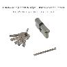 CILINDRO SEGURIDAD 35X35 MM/13,5 LEVA CORTA NIQUELADO CON 5 LLAVES