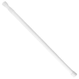 BARRA PARA  CORTINA DUCHA EXTENSIBLE ALUMINIO BLANCO 125 A 220 CM.