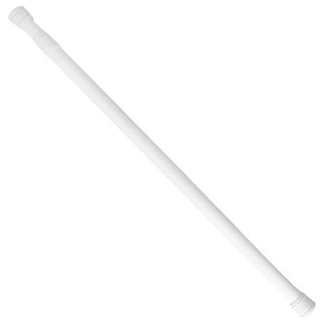 BARRA PARA  CORTINA DUCHA EXTENSIBLE ALUMINIO BLANCO 125 A 220 CM.