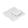 BASE ADHESIVA PARA BRIDAS 19X19 MM. BLANCA BOLSA 100 UNIDADES
