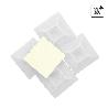 BASE ADHESIVA PARA BRIDAS 19X19 MM. BLANCA BOLSA 100 UNIDADES