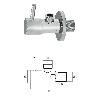 LLAVE DE ESCUADRA CERÁMICA 1/2 - 3/8