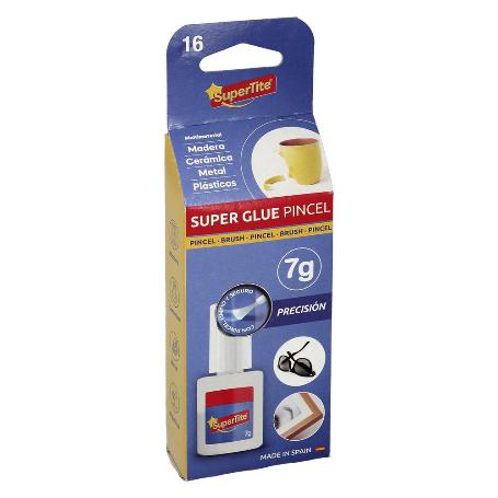 PEGAMENTO CIANOACRILATO 7 GRAMOS CON PINCEL SUPERGLUE