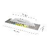 LLANA ACERO GRANDE 480X130 MM.