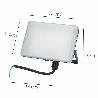FOCO LED PLANO  30 WATT. 2700 LUMENS. LUZ BLANCA 4000ºK PROTECCIÓN IP65. CUERPO ALUMINIO