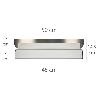 LLANA ALUMINIO / ACERO INOXIDABLE PARA YESO 50 CM.