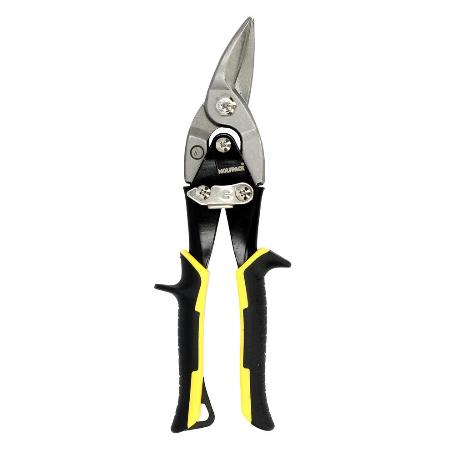 TIJERAS CHAPA CORTE DERECHAS 250 MM. HOJA ACERO AL CARBONO, MANGOS ENGOMADOS, CON DIENTES SERRADOS, CORTACHAPA, TIJ